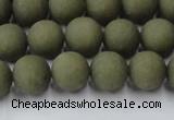 CCN2546 15.5 inches 10mm round matte candy jade beads wholesale