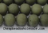 CCN2547 15.5 inches 12mm round matte candy jade beads wholesale