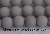 CCN2582 15.5 inches 8mm round matte candy jade beads wholesale