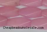 CCN2615 15.5 inches 15*30mm twisted rectangle candy jade beads