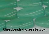 CCN2623 15.5 inches 15*30mm twisted rectangle candy jade beads