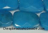 CCN2637 15.5 inches 18*25mm faceted trapezoid candy jade beads