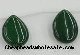 CCN2709 Top-drilled 18*25mm flat teardrop candy jade beads