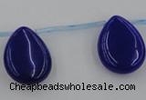 CCN2711 Top-drilled 18*25mm flat teardrop candy jade beads