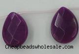 CCN2717 Top-drilled 18*25mm briolette candy jade beads wholesale