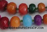 CCN2756 15.5 inches 5*8mm - 12*16mm faceted rondelle candy jade beads