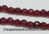 CCN2813 15.5 inches 3mm tiny faceted round candy jade beads