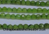 CCN2817 15.5 inches 3mm tiny faceted round candy jade beads