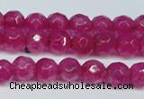 CCN2830 15.5 inches 5mm faceted round candy jade beads