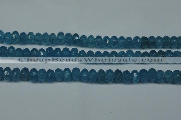 CCN2863 15.5 inches 4*6mm faceted rondelle candy jade beads