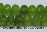 CCN2874 15.5 inches 5*8mm faceted rondelle candy jade beads