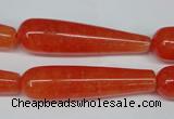 CCN2880 15.5 inches 10*40mm teardrop candy jade beads