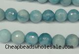 CCN2932 15.5 inches 8mm faceted round candy jade beads