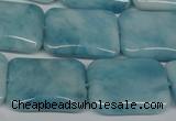 CCN2942 15.5 inches 18*25mm rectangle candy jade beads wholesale