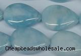 CCN2947 15.5 inches 18*25mm flat teardrop candy jade beads