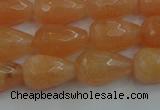 CCN3005 15.5 inches 10*15mm faceted teardrop candy jade beads