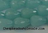 CCN3008 15.5 inches 10*15mm faceted teardrop candy jade beads