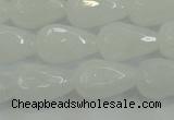 CCN3016 15.5 inches 10*15mm faceted teardrop candy jade beads