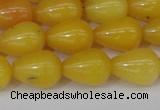 CCN3760 15.5 inches 10*14mm teardrop candy jade beads wholesale