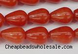 CCN3762 15.5 inches 10*14mm teardrop candy jade beads wholesale