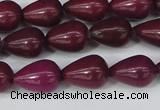 CCN3768 15.5 inches 10*14mm teardrop candy jade beads wholesale