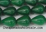 CCN3770 15.5 inches 10*14mm teardrop candy jade beads wholesale