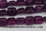 CCN3790 15.5 inches 8*8mm square candy jade beads wholesale