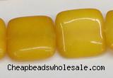 CCN3800 15.5 inches 20*20mm square candy jade beads wholesale