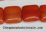 CCN3801 15.5 inches 20*20mm square candy jade beads wholesale