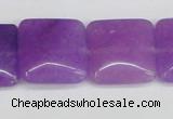 CCN3805 15.5 inches 20*20mm square candy jade beads wholesale