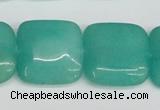 CCN3807 15.5 inches 20*20mm square candy jade beads wholesale