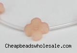 CCN3945 15.5 inches 15mm carved flower candy jade beads wholesale