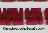 CCN3959 15.5 inches 20*20mm svastika candy jade beads wholesale