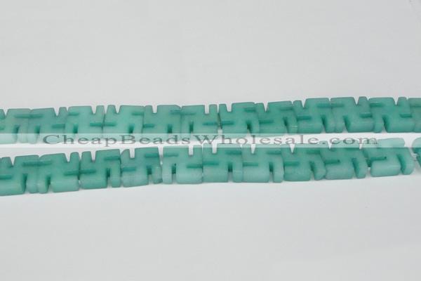 CCN3961 15.5 inches 20*20mm svastika candy jade beads wholesale