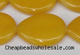 CCN3970 15.5 inches 30*40mm flat teardrop candy jade beads