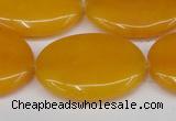 CCN3985 15.5 inches 30*40mm oval candy jade beads wholesale