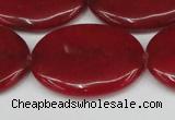 CCN3989 15.5 inches 30*40mm oval candy jade beads wholesale