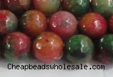 CCN4004 15 inches 12mm faceted round candy jade beads wholesale