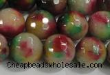 CCN4014 15 inches 14mm faceted round candy jade beads wholesale