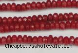 CCN4103 15.5 inches 2*4mm faceted rondelle candy jade beads