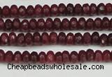 CCN4104 15.5 inches 2*4mm faceted rondelle candy jade beads