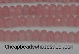 CCN4122 15.5 inches 4*6mm faceted rondelle candy jade beads