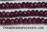 CCN4130 15.5 inches 4*6mm faceted rondelle candy jade beads