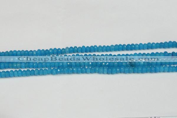 CCN4133 15.5 inches 4*6mm faceted rondelle candy jade beads