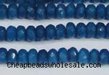 CCN4134 15.5 inches 4*6mm faceted rondelle candy jade beads