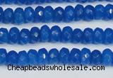 CCN4135 15.5 inches 4*6mm faceted rondelle candy jade beads