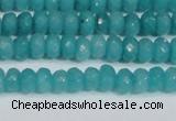 CCN4138 15.5 inches 4*6mm faceted rondelle candy jade beads