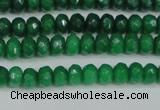 CCN4141 15.5 inches 4*6mm faceted rondelle candy jade beads