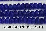 CCN4142 15.5 inches 4*6mm faceted rondelle candy jade beads