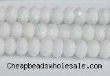 CCN4150 15.5 inches 5*8mm faceted rondelle candy jade beads